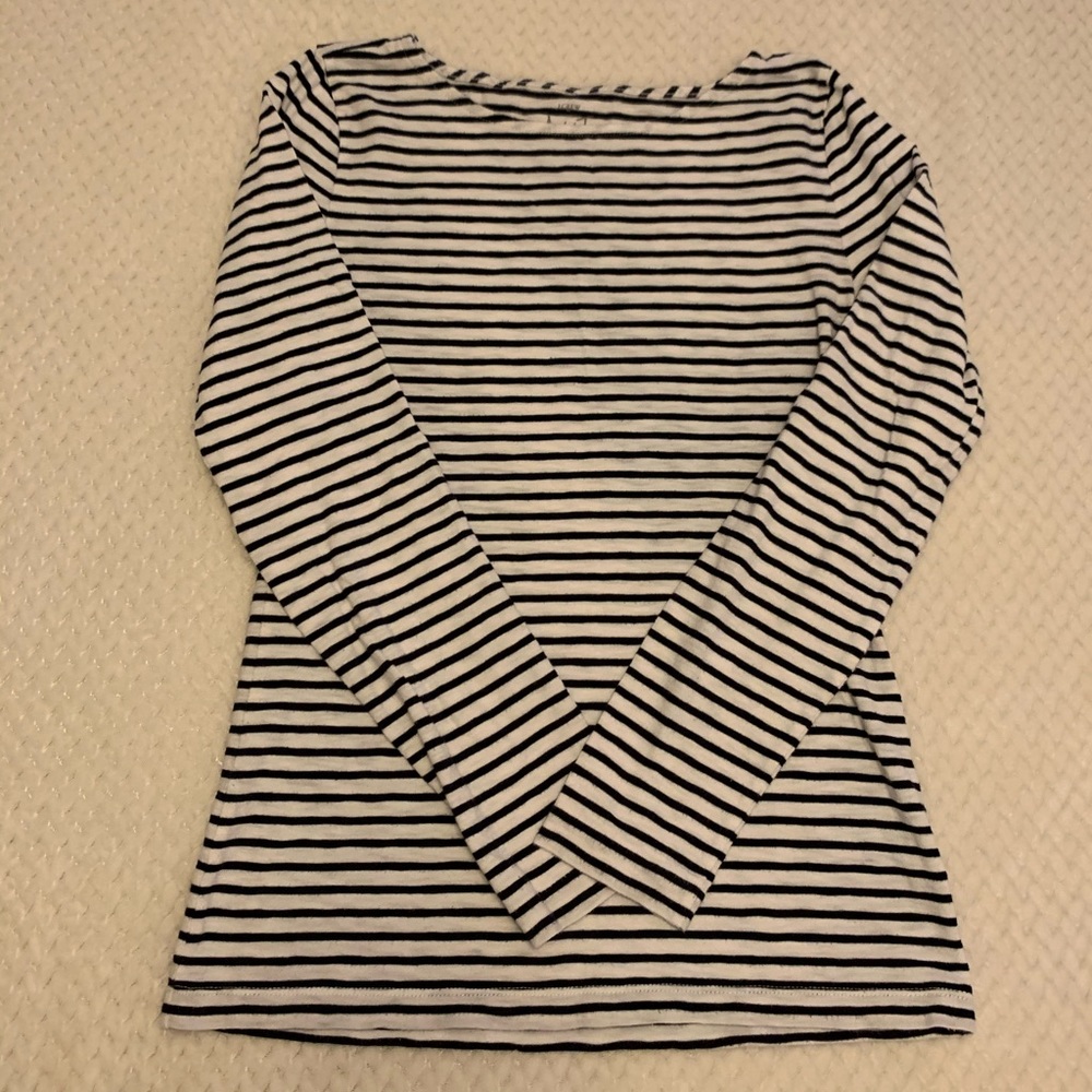 Blue and White Striped Shirt J Crew